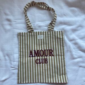 Sézane Striped Amour Club Tote Bag